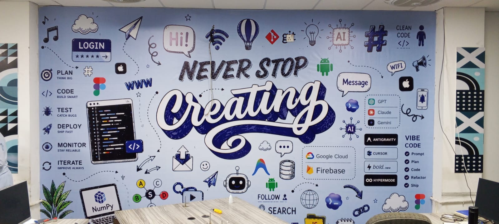 Wallpaper and wall branding completed work — photo 7