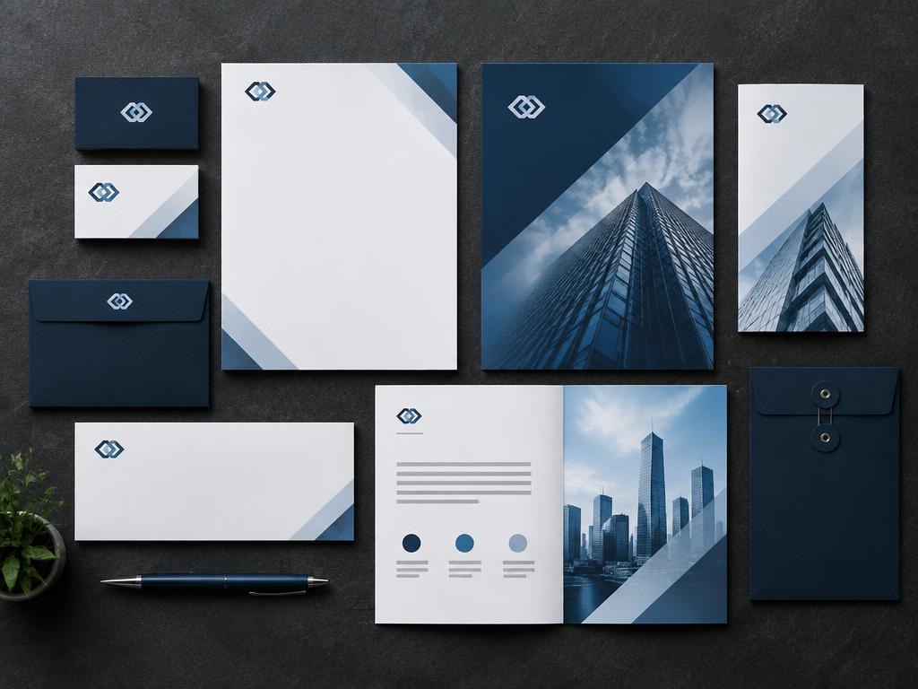 Corporate stationery: business cards, letterheads and brochures